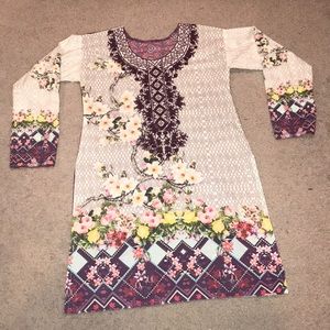 3 pc embroidered cotton suit